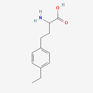 molecular formula C12H17NO2 B14854819 2-Amino-4-(4-ethylphenyl)butanoic acid 