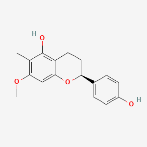 (2S)-2-(4-hydroxyphenyl)-7-methoxy-6-methyl-3,4-dihydro-2H-chromen-5-ol