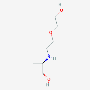 trans-2-{[2-(2-Hydroxyethoxy)ethyl]amino}cyclobutan-1-ol