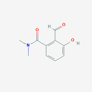 molecular formula C10H11NO3 B14854832 2-Formyl-3-hydroxy-N,N-dimethylbenzamide 