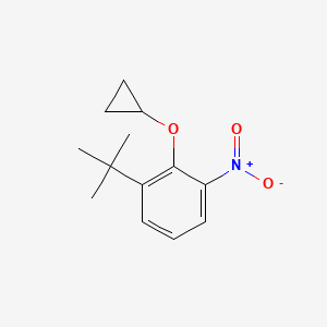 1-Tert-butyl-2-cyclopropoxy-3-nitrobenzene