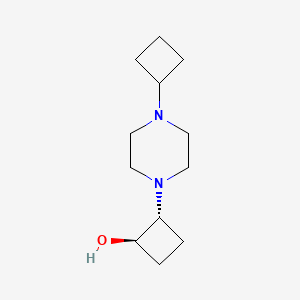 molecular formula C12H22N2O B1485487 反式-2-(4-环丁基哌嗪-1-基)环丁醇 CAS No. 2165742-79-8