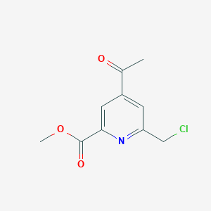 Methyl 4-acetyl-6-(chloromethyl)pyridine-2-carboxylate