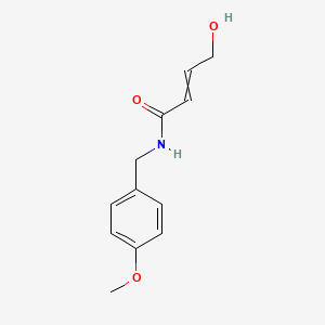 4-hydroxy-N-[(4-methoxyphenyl)methyl]but-2-enamide