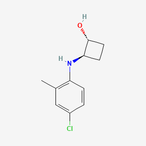 trans-2-[(4-Chloro-2-methylphenyl)amino]cyclobutan-1-ol