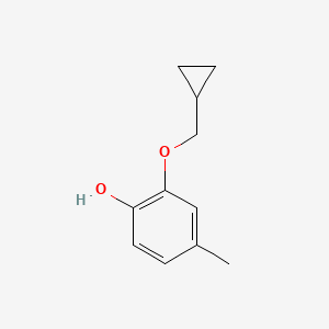 2-(Cyclopropylmethoxy)-4-methylphenol