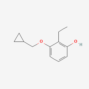 3-(Cyclopropylmethoxy)-2-ethylphenol