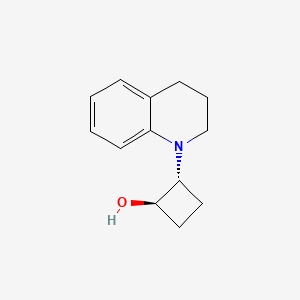trans-2-(1,2,3,4-Tetrahydroquinolin-1-yl)cyclobutan-1-ol