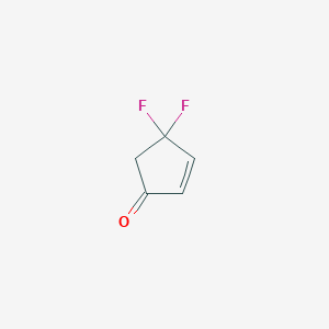 molecular formula C5H4F2O B14854938 4,4-Difluorocyclopent-2-en-1-one 