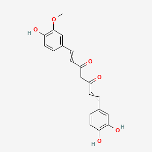 molecular formula C20H18O6 B14854944 1-(3,4-Dihydroxyphenyl)-7-(4-hydroxy-3-methoxyphenyl)hepta-1,6-diene-3,5-dione 