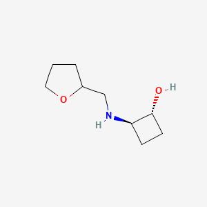 trans-2-{[(Oxolan-2-yl)methyl]amino}cyclobutan-1-ol