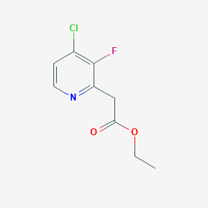 Ethyl 4-chloro-3-fluoropyridine-2-acetate