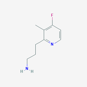 3-(4-Fluoro-3-methylpyridin-2-YL)propan-1-amine