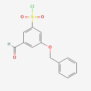 3-(Benzyloxy)-5-formylbenzenesulfonyl chloride