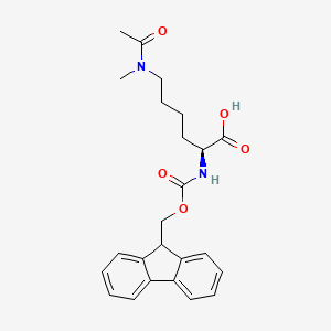 molecular formula C24H28N2O5 B14854978 Fmoc-Lys(Me,Ac)-OH 