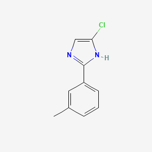 molecular formula C10H9ClN2 B14854989 5-Chloro-2-(3-methylphenyl)-1H-imidazole 