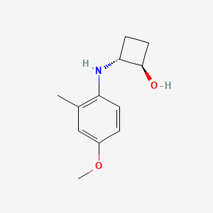 trans-2-[(4-Methoxy-2-methylphenyl)amino]cyclobutan-1-ol