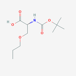 molecular formula C11H21NO5 B14855015 Boc-D-Ser(n-propyl)-OH 