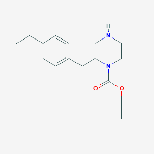 2-(4-Ethyl-benzyl)-piperazine-1-carboxylic acid tert-butyl ester