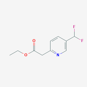 Ethyl 5-(difluoromethyl)pyridine-2-acetate