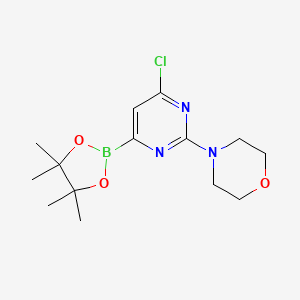 2-Morpholino-6-chloropyrimidine-4-boronic acid pinacol ester