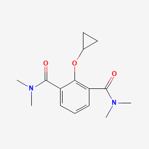 molecular formula C15H20N2O3 B14855052 2-Cyclopropoxy-N1,N1,N3,N3-tetramethylisophthalamide 