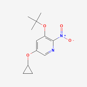 3-Tert-butoxy-5-cyclopropoxy-2-nitropyridine