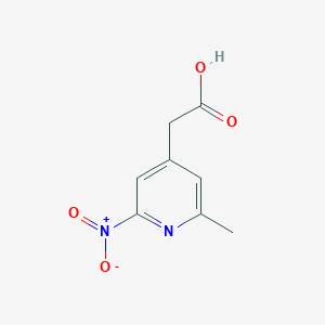 (2-Methyl-6-nitropyridin-4-YL)acetic acid