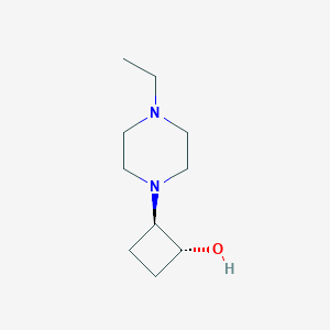 molecular formula C10H20N2O B1485507 trans-2-(4-Ethylpiperazin-1-yl)cyclobutan-1-ol CAS No. 2157842-53-8