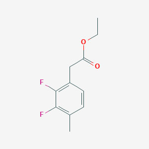 molecular formula C11H12F2O2 B14855107 Ethyl 2,3-difluoro-4-methylphenylacetate 