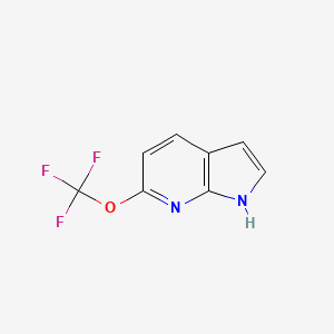 molecular formula C8H5F3N2O B14855142 6-Trifluoromethoxy-1H-pyrrolo[2,3-B]pyridine CAS No. 1060802-94-9