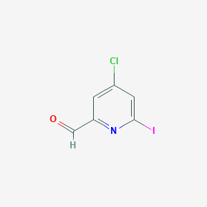 4-Chloro-6-iodopyridine-2-carbaldehyde