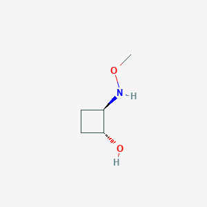 molecular formula C5H11NO2 B1485517 trans-2-(Methoxyamino)cyclobutan-1-ol CAS No. 2165460-19-3