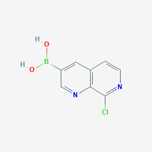 (8-Chloro-1,7-naphthyridin-3-YL)boronic acid