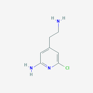 4-(2-Aminoethyl)-6-chloropyridin-2-amine