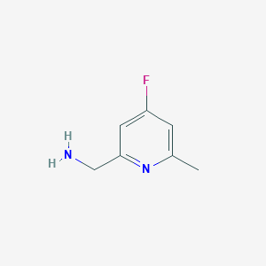 (4-Fluoro-6-methylpyridin-2-YL)methylamine