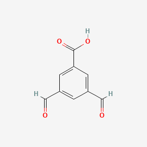 molecular formula C9H6O4 B14855268 3,5-Diformylbenzoic acid 