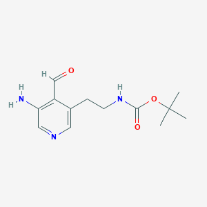 Tert-butyl 2-(5-amino-4-formylpyridin-3-YL)ethylcarbamate