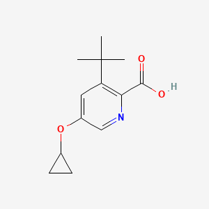 3-Tert-butyl-5-cyclopropoxypicolinic acid