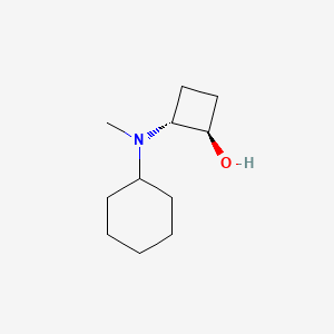 molecular formula C11H21NO B1485530 trans-2-[Cyclohexyl(methyl)amino]cyclobutan-1-ol CAS No. 2165985-41-9