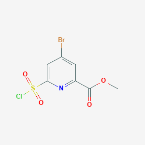 Methyl 4-bromo-6-(chlorosulfonyl)pyridine-2-carboxylate