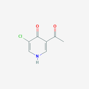 molecular formula C7H6ClNO2 B14855373 1-(5-Chloro-4-hydroxypyridin-3-YL)ethanone 