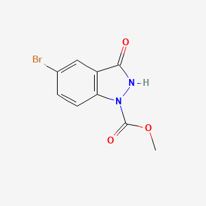 Methyl 5-bromo-3-oxo-2,3-dihydro-1H-indazole-1-carboxylate