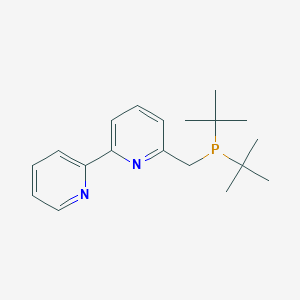 molecular formula C19H27N2P B14855385 6-((di-tert-Butylphosphino)methyl)-2,2'-bipyridine 