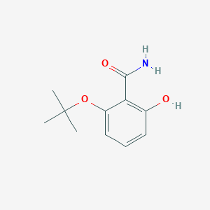 molecular formula C11H15NO3 B14855397 2-Tert-butoxy-6-hydroxybenzamide 