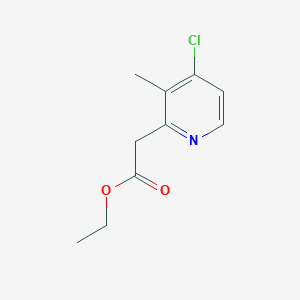 Ethyl 2-(4-chloro-3-methylpyridin-2-YL)acetate