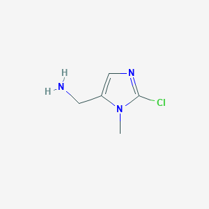 molecular formula C5H8ClN3 B14855401 (2-Chloro-1-methyl-1H-imidazol-5-YL)methanamine CAS No. 944904-94-3