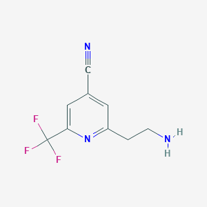 2-(2-Aminoethyl)-6-(trifluoromethyl)isonicotinonitrile