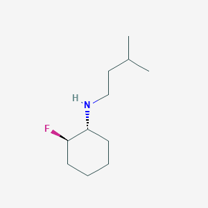 B1485544 (1R,2R)-2-fluoro-N-(3-methylbutyl)cyclohexan-1-amine CAS No. 1844971-62-5