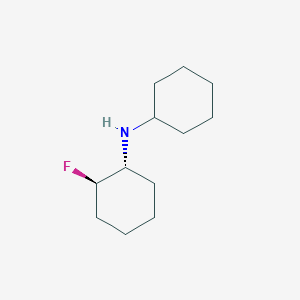 molecular formula C12H22FN B1485545 (1R,2R)-N-cyclohexyl-2-fluorocyclohexan-1-amine CAS No. 1847402-52-1